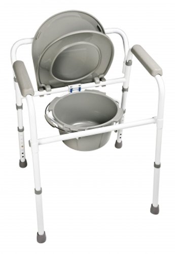 Folding Commode 3in1 Steel Case/4 Lumex - Best Medical Supplies Online