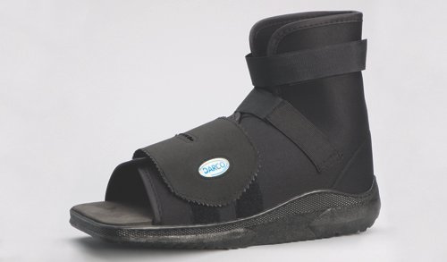 Slimline Cast Boot Black Sq. Toe Extra-Small Adult - Best Medical Supplies Online