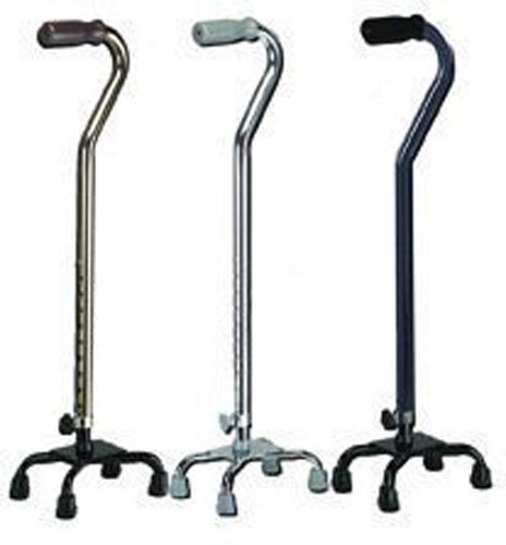 Quad Cane-Small Base Black with Foam Grip - Best Medical Supplies Online