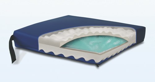 Gel Convoluted Foam Cushion 18 x 16 x 3 Navy - Best Medical Supplies Online