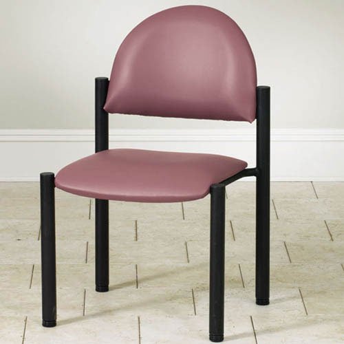 Waiting Room Black Frame Chair w/o Arms - Best Medical Supplies Online