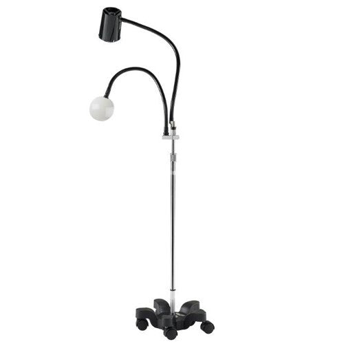 Exam Light Mobile w/ 2x Magnifier Black - Best Medical Supplies Online