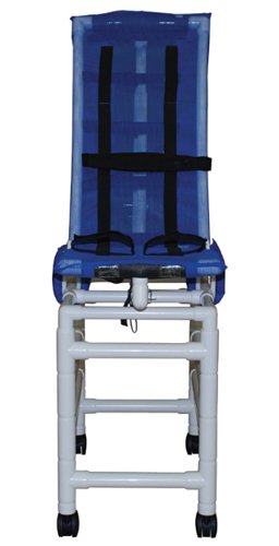 Bath Chair Articulating MedPVC Recl w/2 Base Ext & Casters - Best Medical Supplies Online