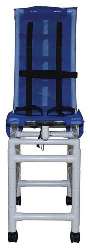 Bath Chair Articulating Lg PVC Reclining w/ Base & Casters - Best Medical Supplies Online