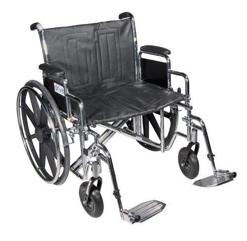 Wheelchair Std Dual-Axle 22 w/Rem Desk Arms & S/A Footrest - Best Medical Supplies Online