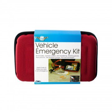 Vehicle Emergency Kit w/Zippered Case - Best Medical Supplies Online