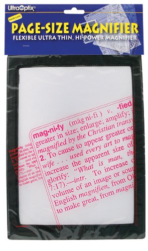 Magnifier Full Page Reading Fresnel 7 x10 w/Border - Best Medical Supplies Online