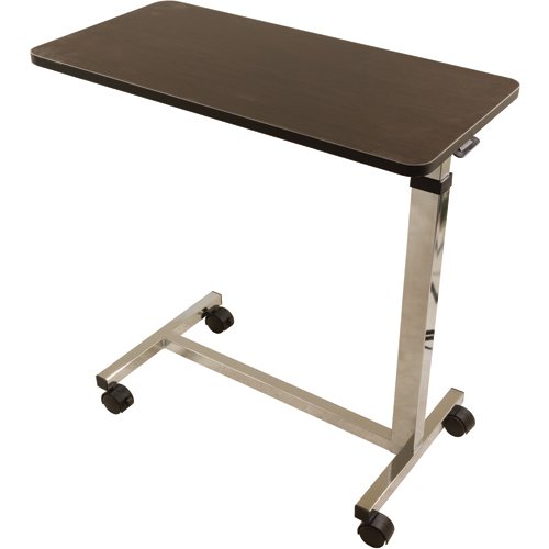 Overbed Table Non-Tilt w/Chrome Finish (30 x15 ) - Best Medical Supplies Online