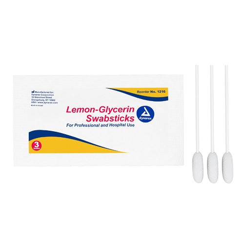 Lemon-Glycerin Swabsticks- 3 Packet 25-Pks/3 - Best Medical Supplies Online