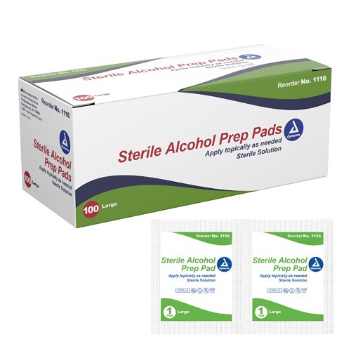 Alcohol Prep Pads Large Bx/100 Sterile - Best Medical Supplies Online