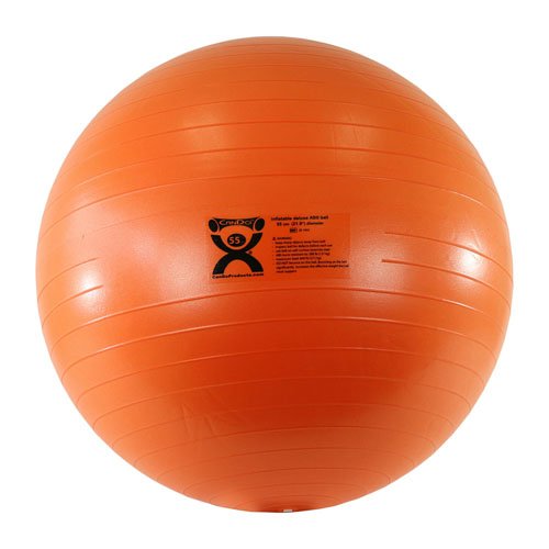 Cando Deluxe ABS Inflatable Ball 55cm (21.6 ) Orange - Best Medical Supplies Online