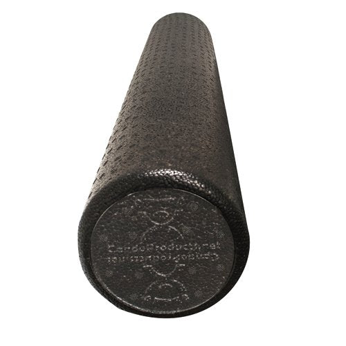 CanDo Foam Roller Black Compos Extra Firm Round 6 x 36 - Best Medical Supplies Online