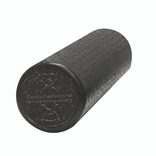 CanDo Foam Roller Black Compos Extra Firm Round 6 x 18 - Best Medical Supplies Online