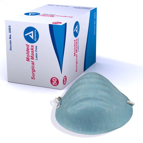 Surgical Cone Shaped Face Mask Bx/50 Blue - Best Medical Supplies Online