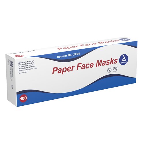 Paper Face Masks Bx/100 - Best Medical Supplies Online