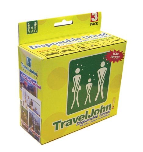 Travel John Disp Urinary Pouch Bx/3 - Best Medical Supplies Online