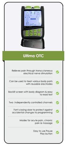 Ultima OTC TENS Device Black - Best Medical Supplies Online