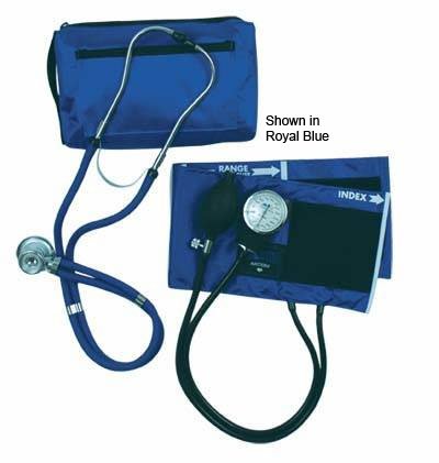 MatchMates Aneroid Sphyg Kit w/Stethoscope Royal Blue - Best Medical Supplies Online