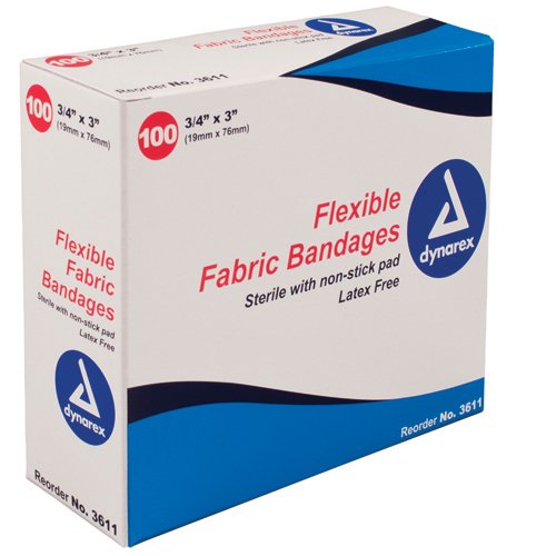 Flexible Fabric Bandages 3/4 x3 Sterile Bx/100 - Best Medical Supplies Online