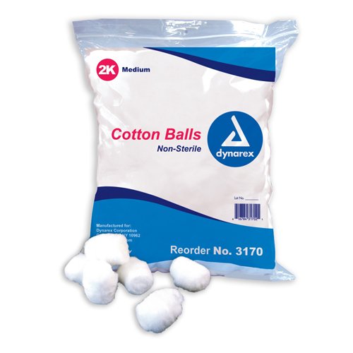 Cotton Balls Non Sterile Medium Pk/2000 - Best Medical Supplies Online