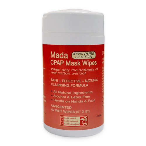 CPAP Mask Wipes Mada Unscented Tub/62 - Best Medical Supplies Online