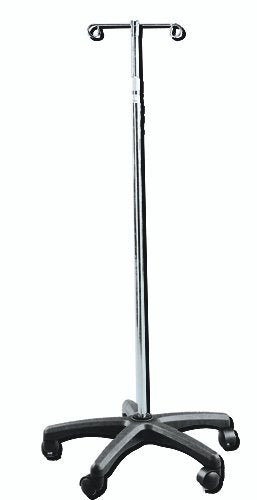 I.V. Stand 2 Hook - 5 Leg - Best Medical Supplies Online