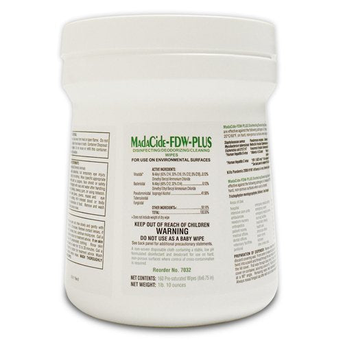 MadaCide FDW Plus / Wipes Tub/160 - Best Medical Supplies Online