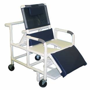 Shower Chair Bariatric PVC Reclining w/ELR - Best Medical Supplies Online