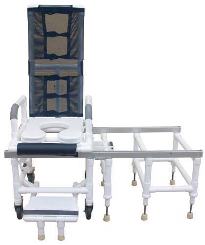 Tilt-N-Space Shower Chair PVC & Transfer Bench w/Safety Harn - Best Medical Supplies Online