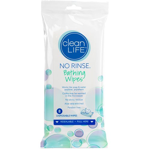 No Rinse Bathing Wipes Retail Package Pk/8 - Best Medical Supplies Online