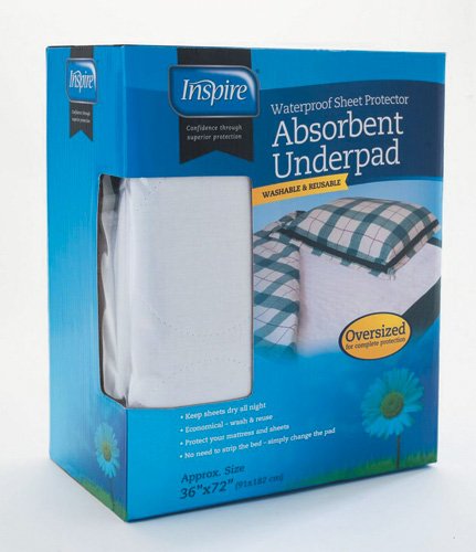 Inspire Reusable Absorbent Underpad Oversize 36 x 72 - Best Medical Supplies Online