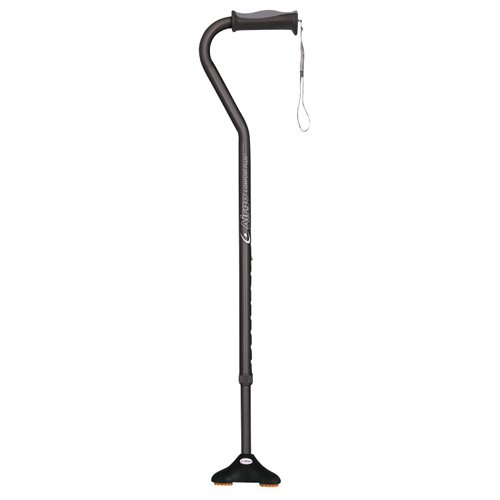 Cane w/ Miniquad Ultra Stable Tip Black - Best Medical Supplies Online