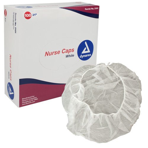 Surgical Caps White 21 Bx/100 - Best Medical Supplies Online