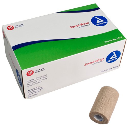 Sensi-Wrap Self Adherent Bndg 4 x 5 Yds Tan 18/cs - Best Medical Supplies Online