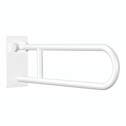 Flip-Up Grab Bar White Powder Coat Standard - Best Medical Supplies Online