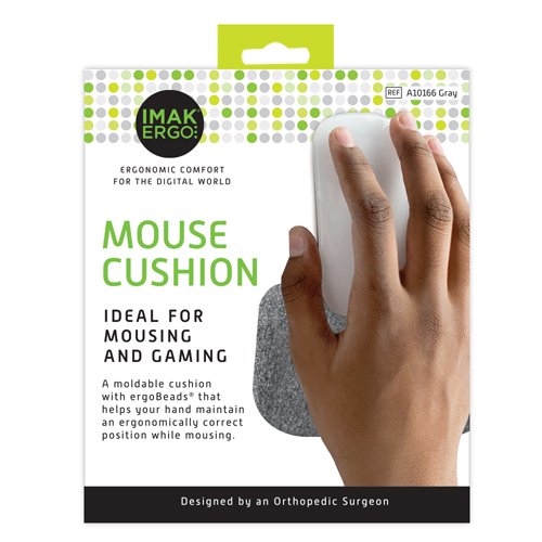 Wrist Cushion for Mouse by IMAK Heather Gray - Best Medical Supplies Online