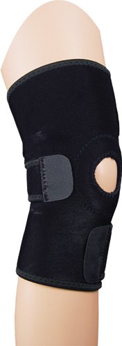 Knee Wrap Black Universal Open Patella - Best Medical Supplies Online