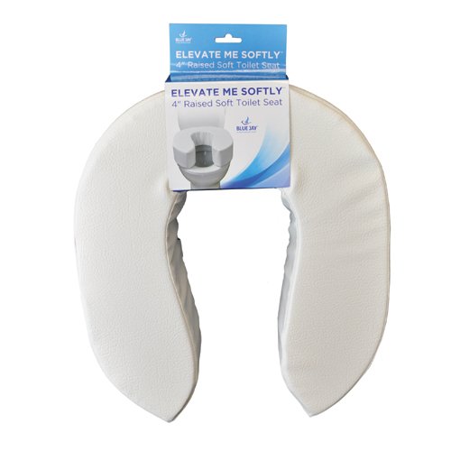 ELEVATE ME SOFTLY Blue Jay 4 Raised Soft Toilet Seat - Best Medical Supplies Online