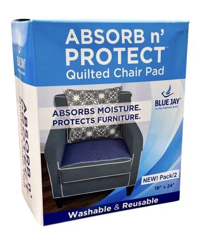 Reusable Absorbent Chair Pad 18 x 24 Pk/2 by Blue Jay - Best Medical Supplies Online