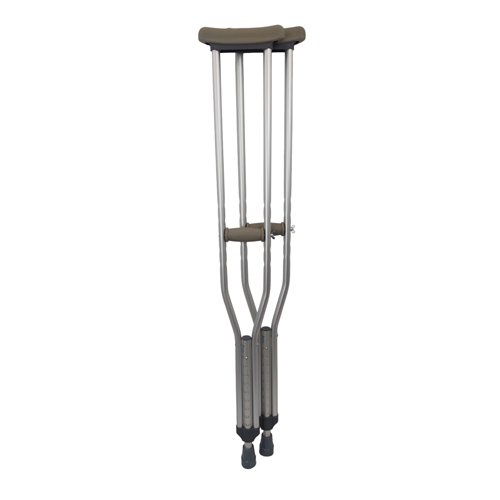 WALK WITH ME Aluminum Adjustble Crutches - Adult Pr - Best Medical Supplies Online