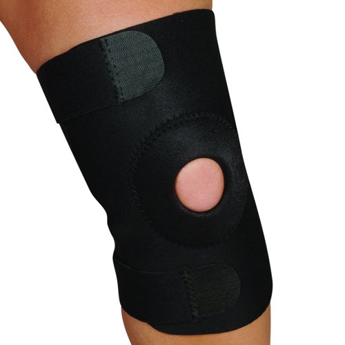 Blue Jay Adj Knee Support Open Patella Design Black Lg/Xlg - Best Medical Supplies Online