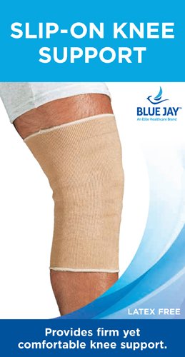 Blue Jay Slip-On Knee Support Beige Medium (14.5 -17 ) - Best Medical Supplies Online