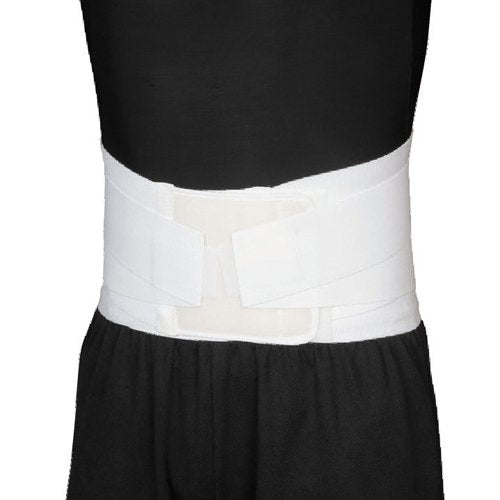 Blue Jay Univ Back Support w/Lumbar Tension Straps-White - Best Medical Supplies Online