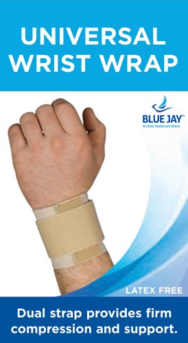 Blue Jay Universal Wrist Wrap Beige - Best Medical Supplies Online