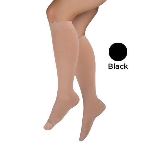 Firm Surg Wgt Stkngs 2X Black 20-30mmHg Below Knee Clsd Toe - Best Medical Supplies Online