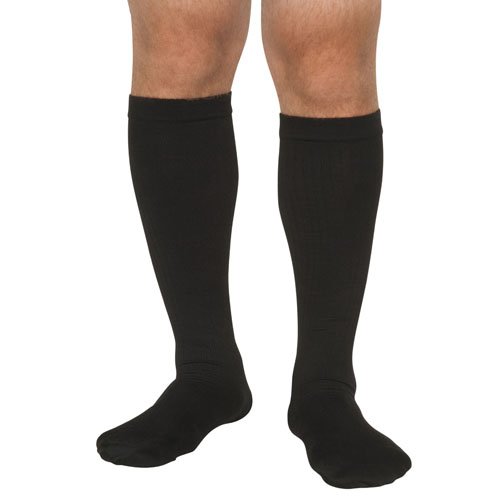 Men's Mild Support Socks 10-15mmHg Black MD/LG - Best Medical Supplies Online