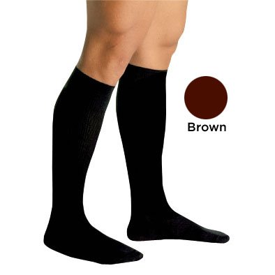 Men's Firm Support Socks 20-30mmHg Brown Large - Best Medical Supplies Online