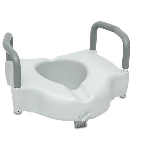 ProBasics Raised Toilet Seat W Lock and Arms350 lb.weight cap - Best Medical Supplies Online