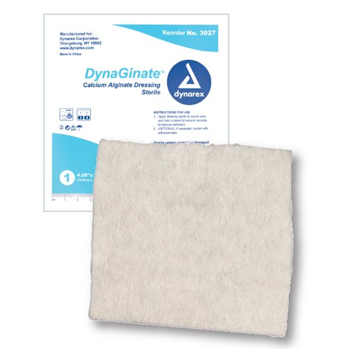 DynaGinate Calcium Alginate Dressing 4.25 x4.25 Bx/10 - Best Medical Supplies Online