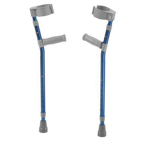 Pediatric Forearm Crutches Pr Knight Blue 2'6 -4'-5 Height - Best Medical Supplies Online